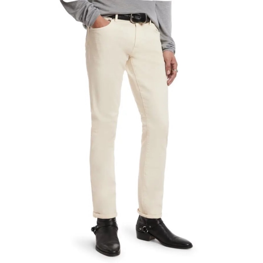 Brand New John Varvatos J704 Tapered Jeans  White W34